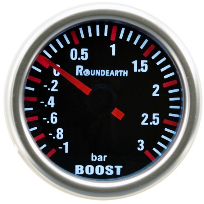 드래곤 유니버설 52MM 화이트 선글라스 자동차 터빈 부스트 게이지-1 ~ 3 바 무료