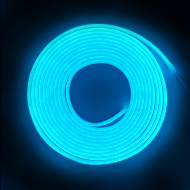 아리조명 LED DC12V 플렉시블 스트립 라인 줄 조명 5M 6*12mm, 스카이블루