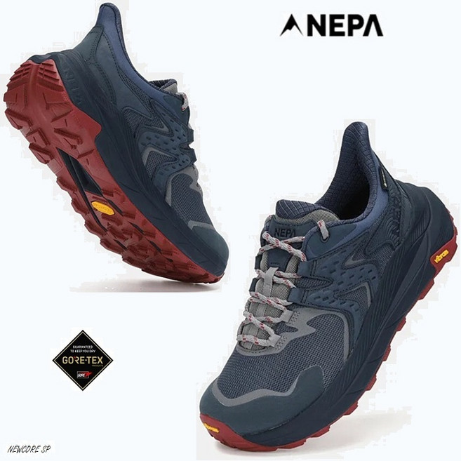 네파_NEPA 남성 핸즈프리 힐 카운터로 손을 사용하지않고 발만으로 쉽게 신을수있는 구조로 어떤 환경에서도 뛰어난 접지력과 견인력의 비브람 트랙션 러그 공용 고어텍스 리웨이