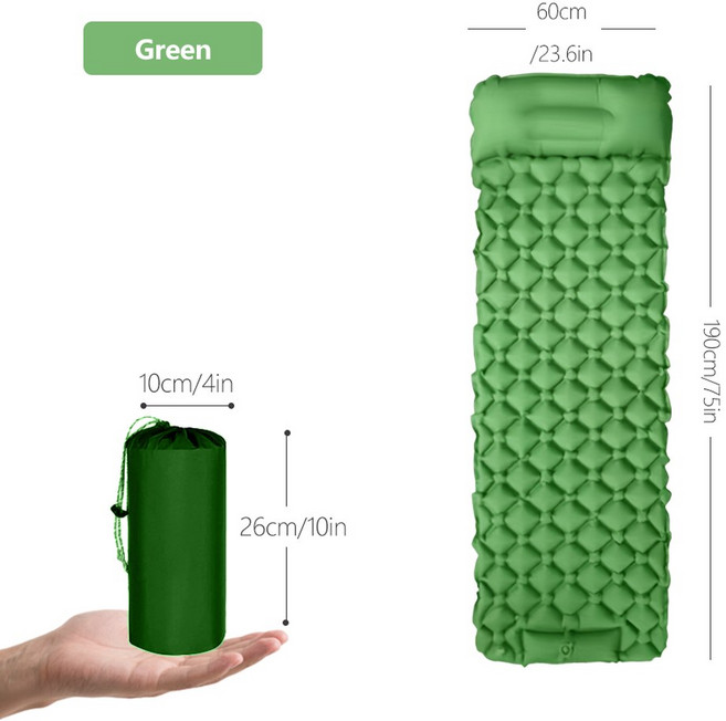타르카 마름모 캠핑 매트리스 자동 팽창 에어 쿠션 야외 텐트 침대 패드 하이킹 필수품