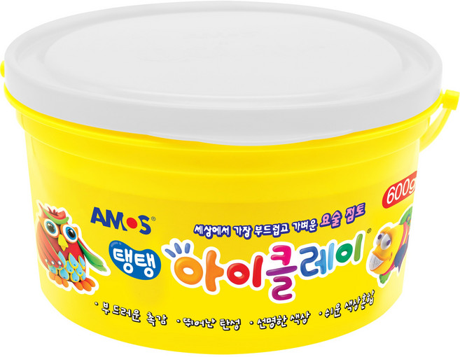 아모스 탱탱아이클레이, 흰색, 600g, 1개