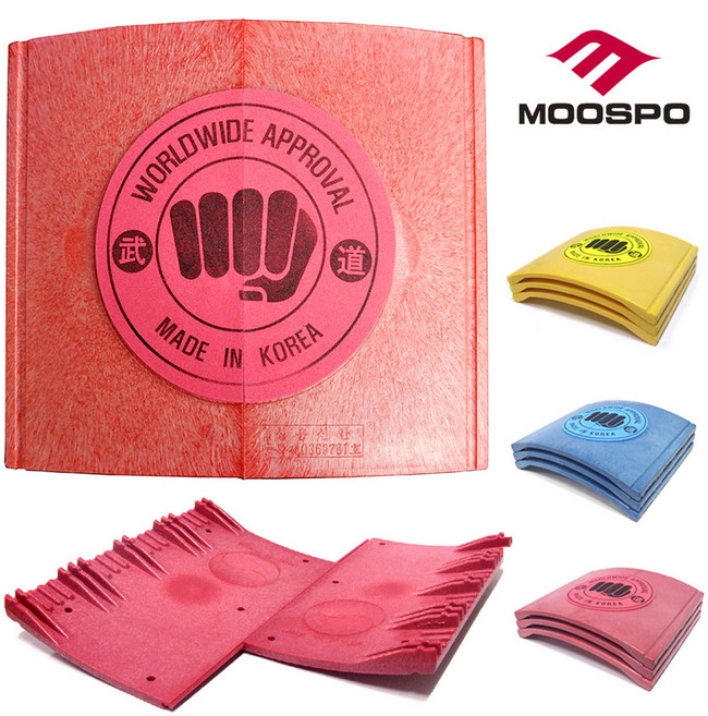 무스포 태권도 격파용 조립식 기와 3가지 강도 플라스틱 송판 재사용 가능, 1개