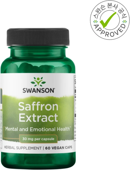 Swanson 사프란 추출물 30mg 베지 캡슐 60정 Swanson (스완슨), 1개 - 쿠팡