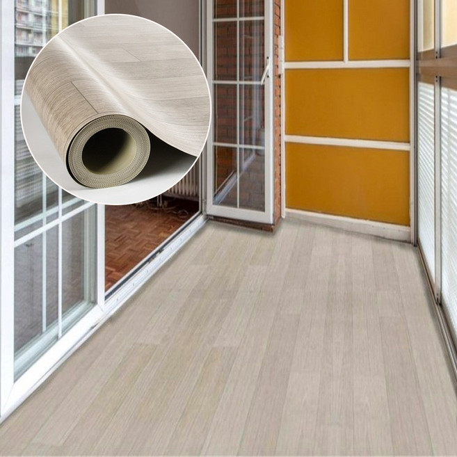 데코앤필름 무점착 후로링 비닐장판 막장판 사무실 창고 베란다 바닥재, VFA001엔틱