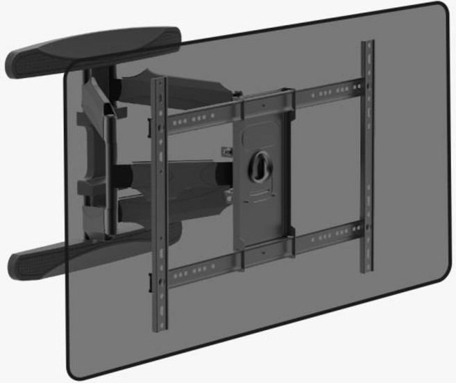 (엘디엘 마운트) 벽걸이형 거치대 삼성 LG 2단 관절 풀모션 브라켓 APL-64TVD (40~70형), 상세페이지 참조, 1개