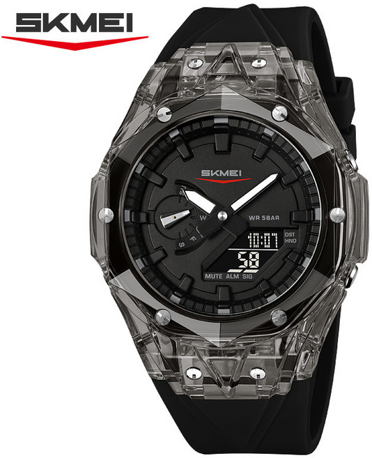 SKMEI 스키미 2411 다이아몬드형 방수 스포츠 전자시계 학생용 다기능 시계
