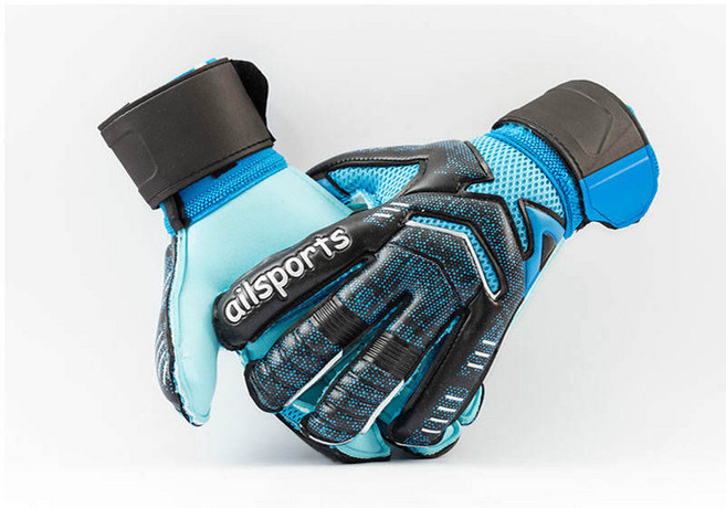 어린이 남자 프로 축구 골키퍼 장갑 손가락 보호 성인 장갑 보호대 4mm 라텍스, 1개, 882 Blue_Adults Size 10