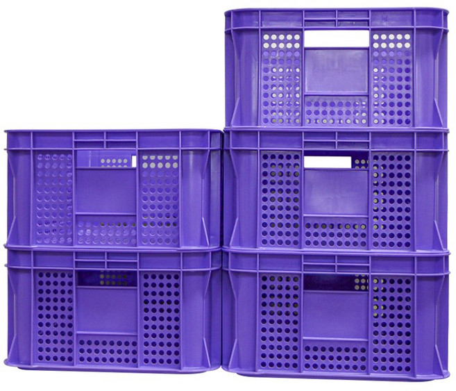 세화파렛텍 플라스틱 박스 운반 상자 6호, 5개, 보라색