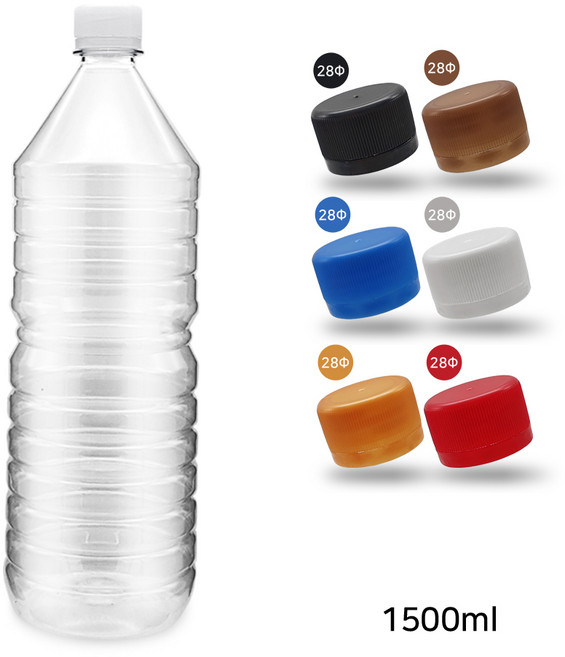 MIR 생수공병 원형 1500ml (55개), 골드