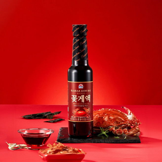 해표 프리미엄 꽃게액 550mlX1개, 550ml, 1개