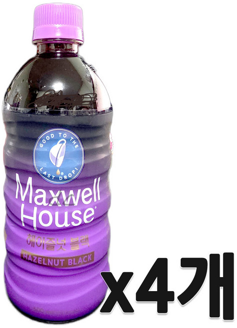맥스웰하우스 마스터 헤이즐넛 블랙, 500ml, 4개