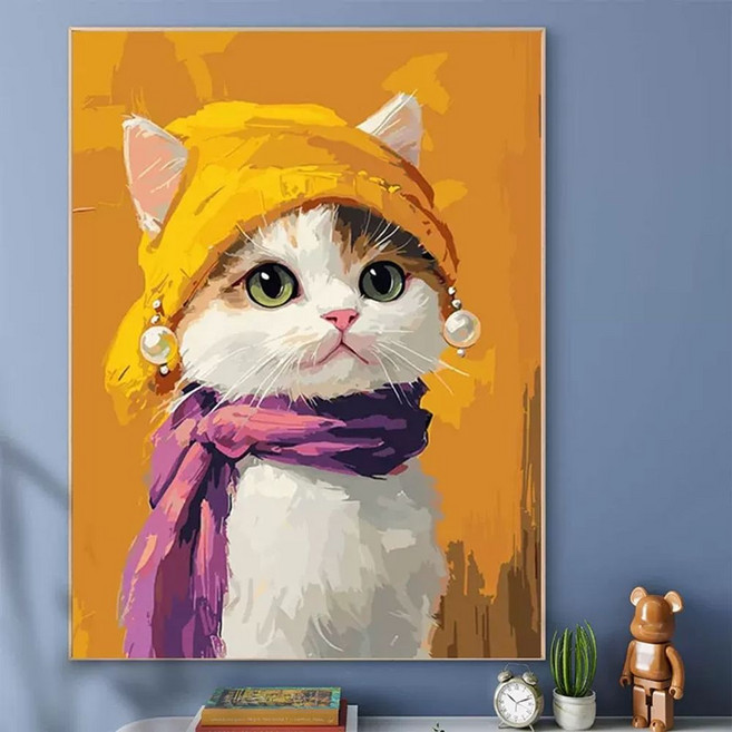 DIY 유화그리기 위메이크페인팅 명화그리기 아트 인테리어 로즈 나이트