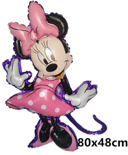 대형 미키 미니 마우스 호일 풍선 생일 파티 장식 샤워 인플레이터블 에어 글로 사진 소품, 4. style-4
