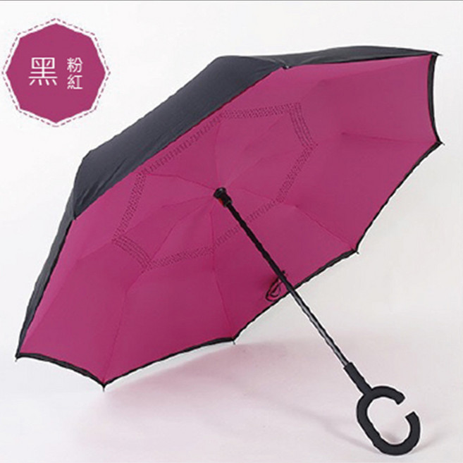 雙色反向C型雨傘