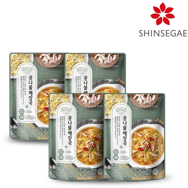 [신세계푸드] 호텔컬렉션 에센셜 콩나물 해장국 450g x 4팩, 4개