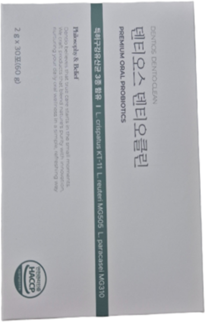 덴티오클린 덴티오스 구강 유산균 텐티오클린 잇몸 영양제, 1개, 30