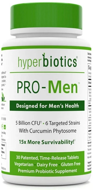 Hyperbiotics PRO-Men Probiotics for Men Curcumin Phytosome 하이퍼바이오틱스 프로맨 커큐민 피토솜 남성 유산균 30정, 1개 - 쿠팡