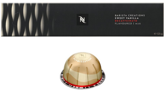 네스프레소 버츄오 캡슐 스위트 바닐라향 디카페나토 12.5g 10개입 1개