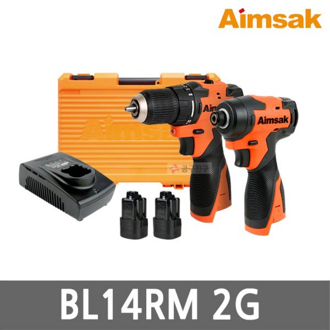아임삭 아임삭 BL14RM 2G 충전 콤보 세트 14.4V 3.0Ah 2개 드라이버 드릴 임팩 BL14R503 BL14M503 Gen2, 아임삭 아임삭 BL14RM 2G 충전 콤보 세트 14.