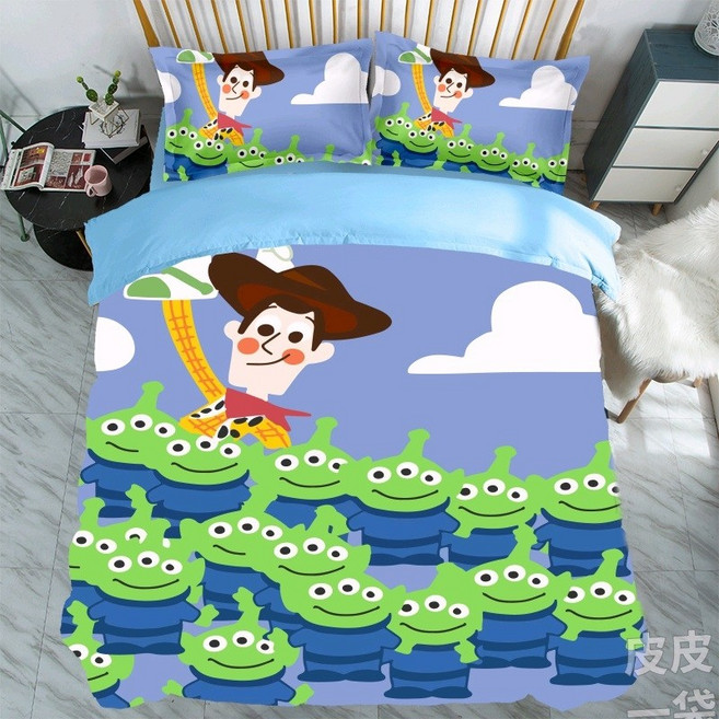 토이스토리 이불 커버 세트 랏소베어 세트 베개 침구, AC