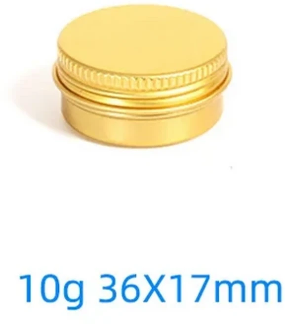510 15 20 30 50 60g 빈 라운드 휴대용 알루미늄 상자 금속 주석 캔 DIY 크림 리필 형 실버 항아리 차 주전, 05 10ml, 01 50pcs, 1개