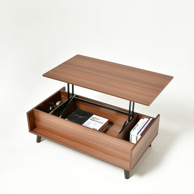 리브우드 물리아 높이조절 리프트테이블 리프트업 소파테이블, 멀바우