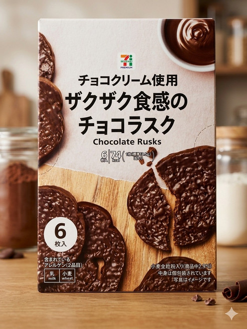 7-ELEVEN PREMIUM 巧克力脆片餅乾，巧克力風味，6片裝, 81g, 1個