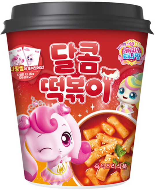 SAMG 시즌6 캐치티니핑 달콤떡볶이 컵떡볶이 24개 1박스, 115g