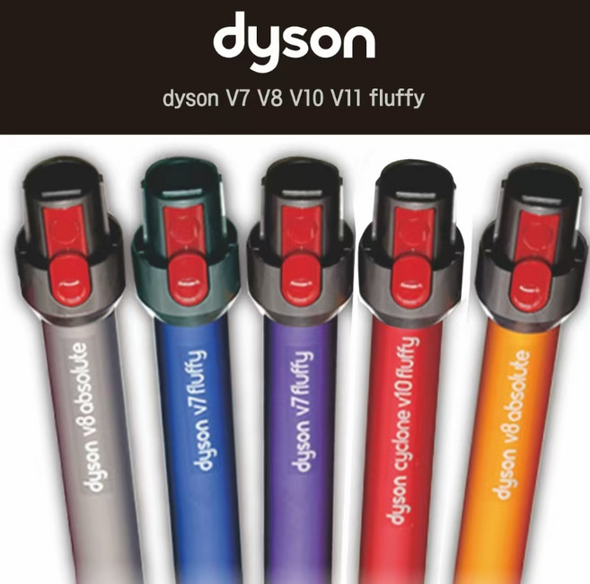 [dyson정품]다이슨 청소기 봉 완드 SV10 SV11 SV12 청소기 교체부품 V7 V8 V10 V11 V15 사용모델, 1개, 레드