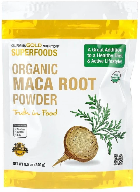 California Gold Nutrition 슈퍼 푸드 유기농 인증 페루산 마카 뿌리가루 240g(8.5oz) CGN-01218, 1개 - 쿠팡