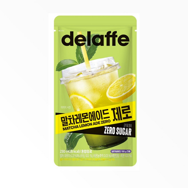 델라페 말차레몬에이드 제로 파우치 230ml x 15개