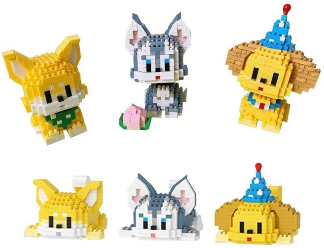 심아트 미니블럭 PET 시리즈 강아지 반려견 3종, B 시바견, 1개, 혼합색상