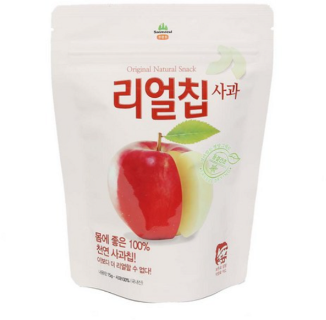 산마을 동결건조 리얼칩 사과 파우치, 15g, 1개