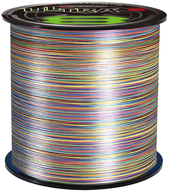 일본 사선 YGKX PE 원투낚시줄 8합사 오색선 합사줄 낚싯줄 원작바다낚싯줄, 1개, 오색1000m