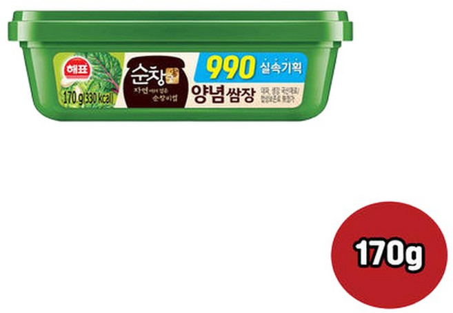 사조 해표 순창궁 990기획 양념쌈장 170g 6개입, 1개