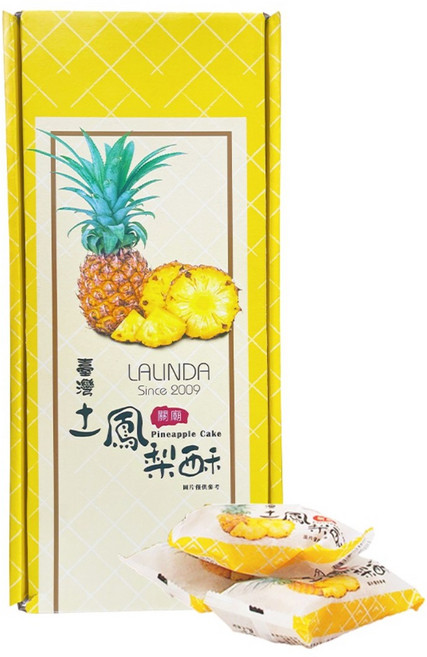 LALINDA 오리지널 대만 파인애플 펑리수 쿠키 2pcs, 30개, 40g