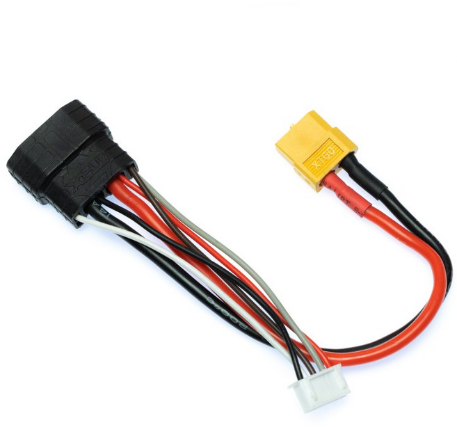 디웰트전동공구 2S/3S/4S Lipo 배터리 충전 어댑터 케이블 XT60 암-TRX Traxxas ID 남성 밸런스 리드 와이, 01 TRX ID 4S to XT60, 1개