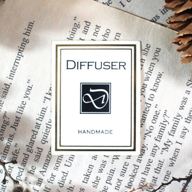 스티커 라벨 - 마크 금박 화이트 1장 10매입