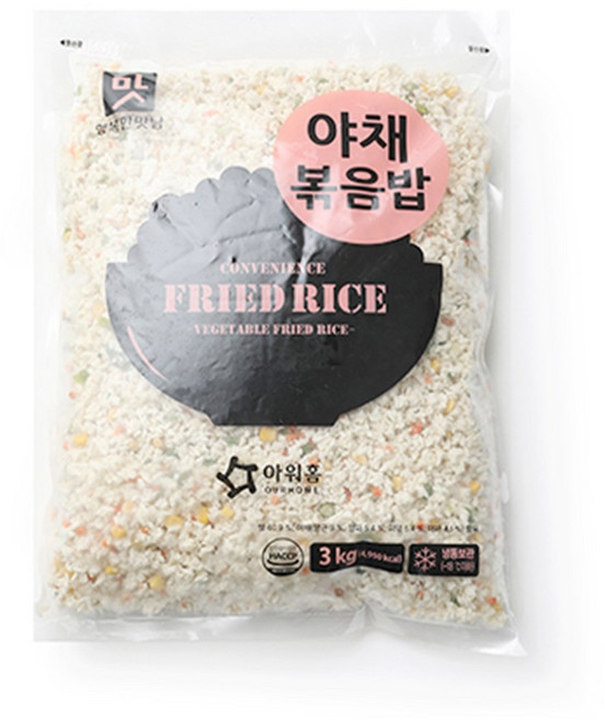 아워홈 행복한맛남 야채볶음밥, 3kg, 4개