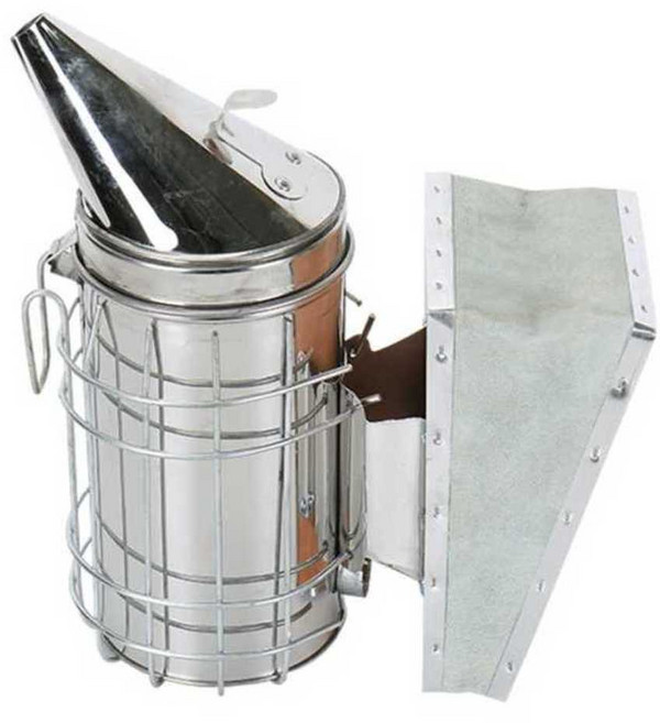 양봉 훈연기 스텐 전동 꿀벌 퇴치 연기 훈증기 연무기, 1개, 스텐 수동 연무기 (연막54개 포함)