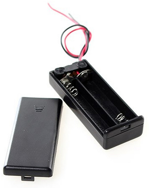 AAA 건전지 홀더 2구 스위치 커버 배터리 케이스 DIY, BT211. AAA건전지 커버 스위치 홀더 2구, 1개