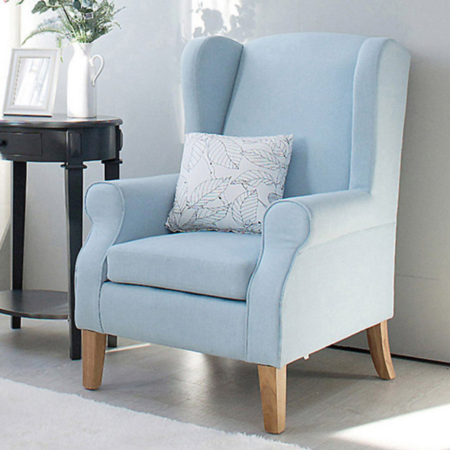 디노데코 프렌치 1인소파 윙체어 쇼파 블루