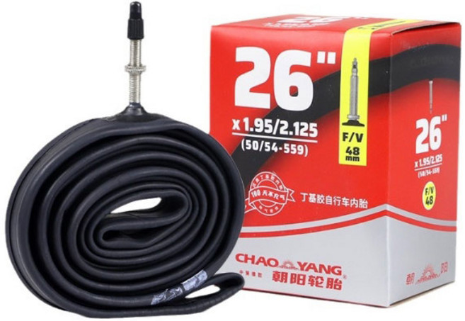 [특가]make speed MTB 자전거 튜브 26인치 프레스타밸브1+1, 2개