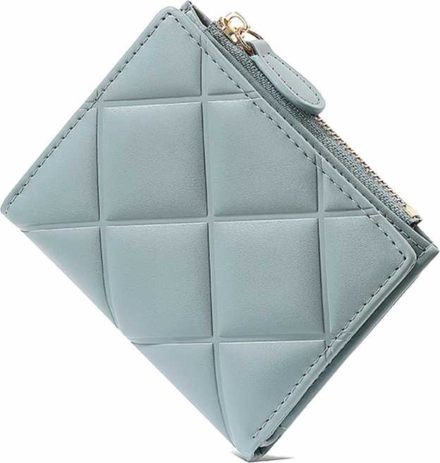 [HANNAL] 여성 퀼팅패턴 학생 코인 포켓 반지갑