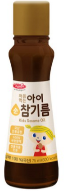 베베스트 처음먹는 순 아이 참기름 75ml, 2개
