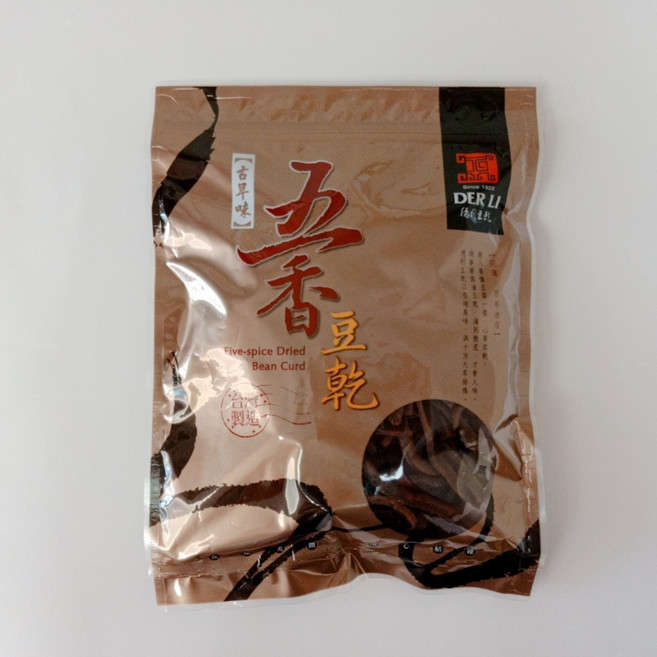 德利豆乾 五香條狀豆乾(全素 / 大包) - 零食 名產 花蓮百年老店, 200g, 1個