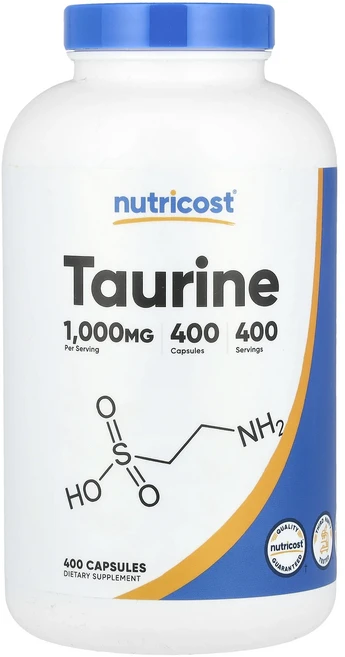 새해 첫좋은선물 Nutricost 타우린 1000mg 캡슐 400정 제대로 할인합니다, 1 - 쿠팡