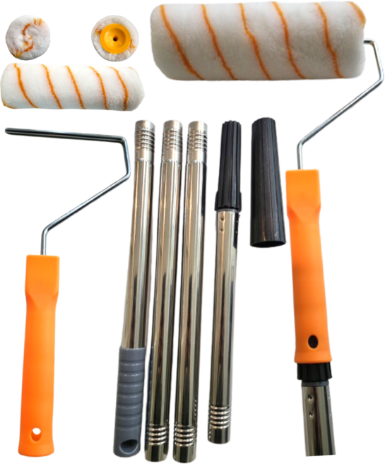 페인트도구 대형 롤러 롤러봉 로라 장대 세트, 1개