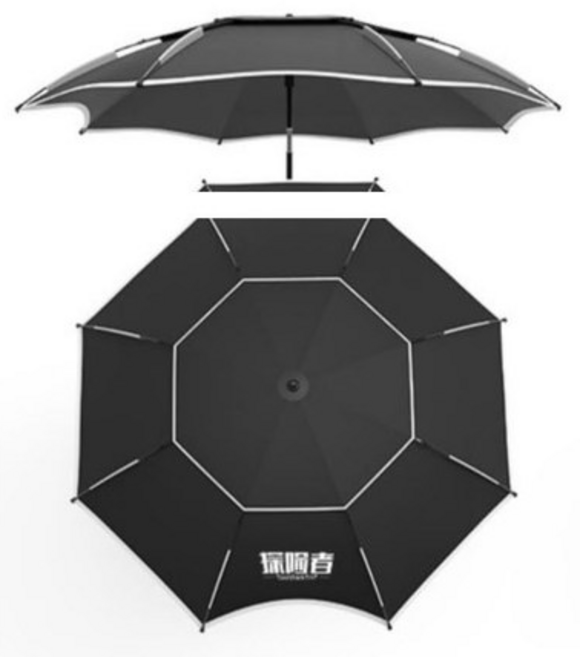 진아쇼핑몰 자외선 차단 블랙코팅 52인치 파라솔 칼라 2종 블랙 블루, 블랙, 블랙