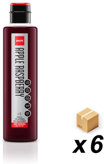 샷 애플 라즈베리 시럽, 6개, 1L